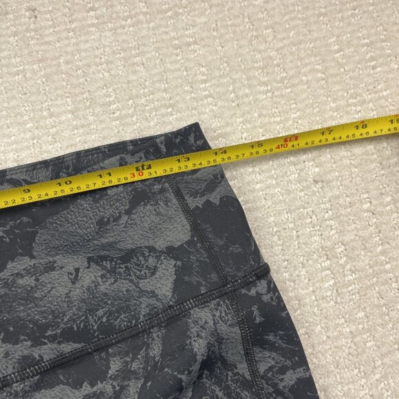 Lole High Waist Leggings Women’s Sz L Black / Grey Abstract AOP Athletic Yoga - Picture 5 of 8
